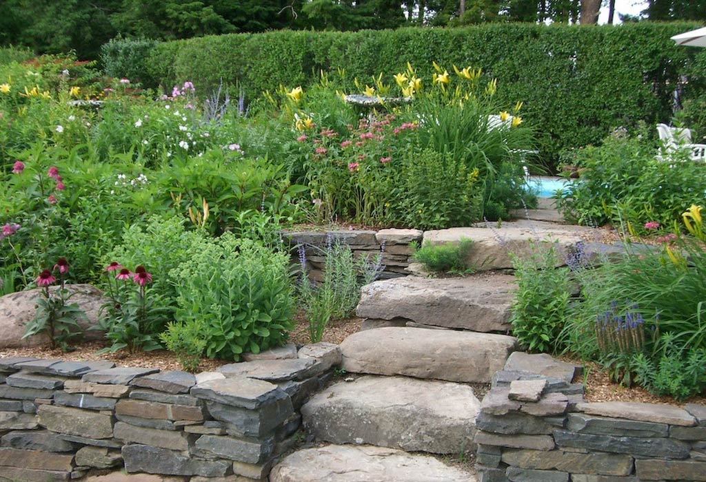 Raised bed garden near Woodstock, NY