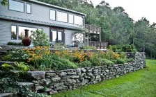 Ulster County, NY Garden with Raised Stone Beds
