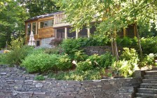 Woodland home and garden in Woodstock, NY