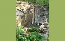 Garden Design with Waterfall and Stonework detail